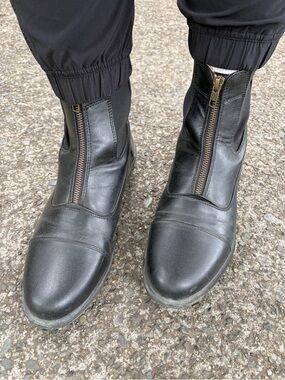Auken Classic Zip Paddock Boot in Black